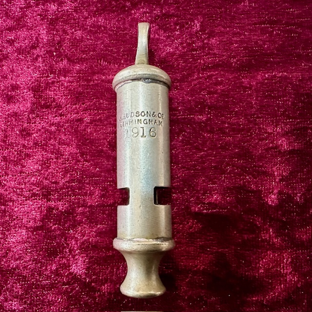 Ref: 5986 - WW1 Trench Whistle Dated '1916'.